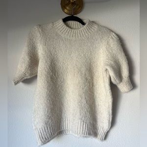 Vero Moda High Neck Knit Diana Sweater Cream Size M